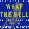 Stream & download What the Hell [Karaoke/Instrumental] - Single