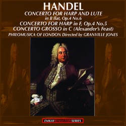Philomusica of London, Anthony Lewis & Dennis Egan - Lute and Harp Concerto in B flat major, Op. 4 No.6: II. Larghetto