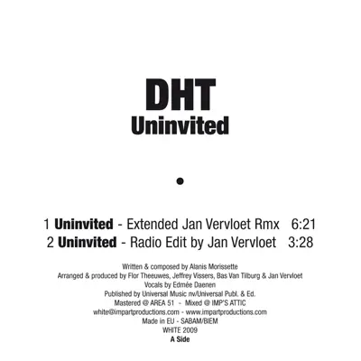 Uninvited - EP - D.H.T. Uninvited - EP - D.H.T.