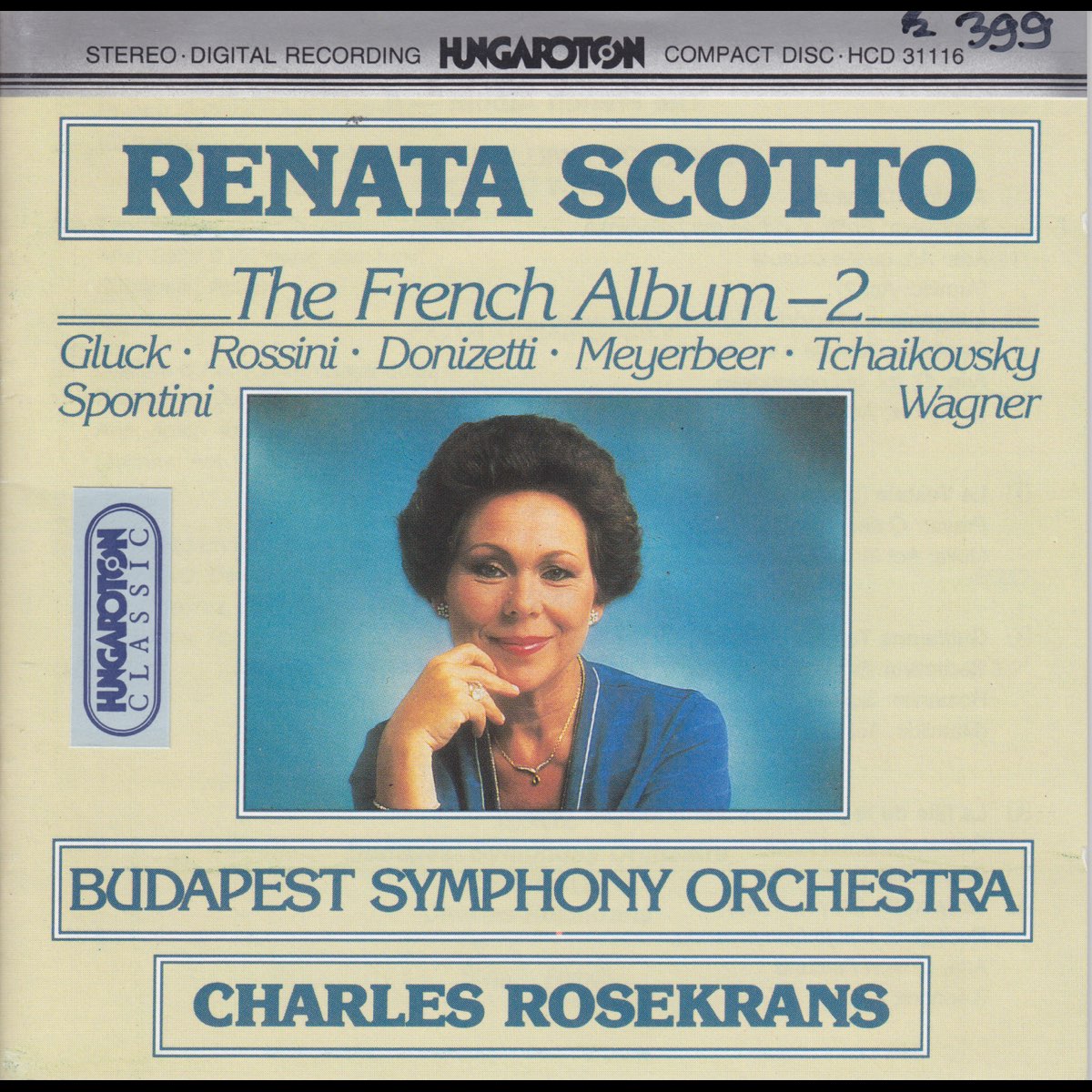 Renata Scotto The French Album II By Renata Scotto Budapest Symphony Orchestra Charles