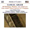 Adler: Of Musique, Poetrie, Art, and Love - Flute Sonata - Piano Concerto No. 3 & Pasiphae album lyrics, reviews, download