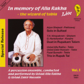 In Memory of Alla Rakha - The Wizard of Tabla, Vol. 1 - アラ・ラカ, ザキール・フセイン, Sultan Khan, Fazal Qureshi, ヴィック・ヴィナヤクラン, Nandkishor Muley, Arjun Shejwal & G. Harishankar