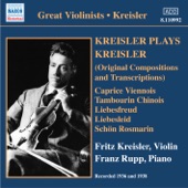 Kreisler plays Kreisler (Great Violinists) artwork