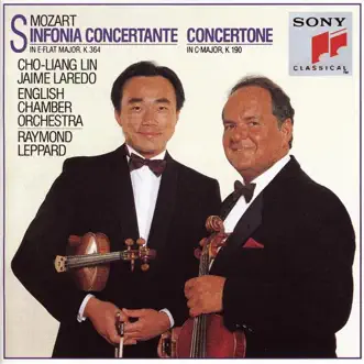 Mozart: Sinfonia Concertante In E-flat Major, KV. 364; Concertone In C Major, KV. 190 by Charles Tunnell, Cho-Liang Lin, English Chamber Orchestra, Jaime Laredo, Neil Black & Raymond Leppard album reviews, ratings, credits