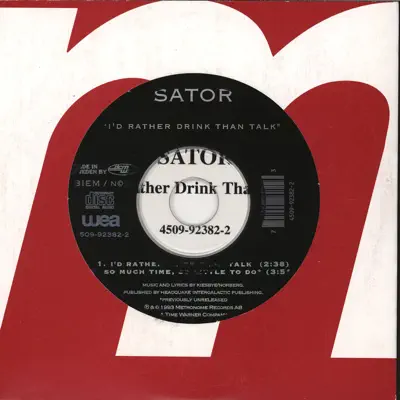 I'd Rather Drink Than Talk - Single - Sator