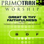 Great Is Thy Faithfulness (Medium Key: D without Backing Vocals - Performance Backing Track) artwork