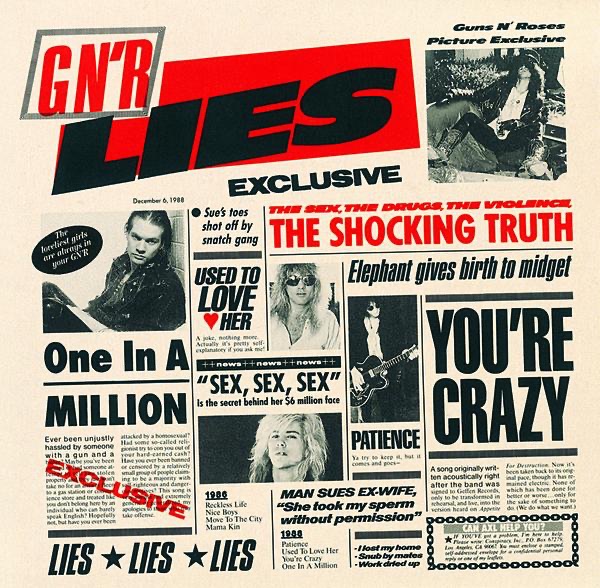 G N' R Lies Album Cover by Guns N' Roses G N' R Lies Album Cover by Guns N' Roses