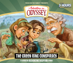#53: The Green Ring Conspiracy - Adventures in Odyssey Cover Art