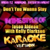 Don't You Wanna Stay (In the Style of Jason Aldean With Kelly Clarkson) [Karaoke Version] - Single, 2012