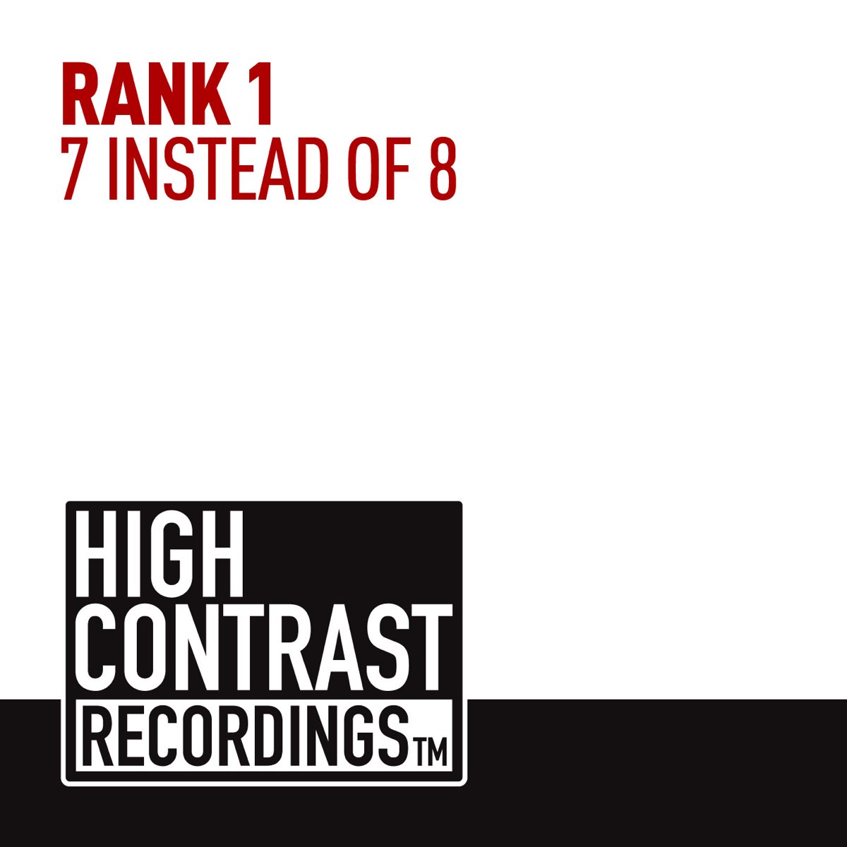 Rank 1 исполнитель группа. High contrast recordings logo.