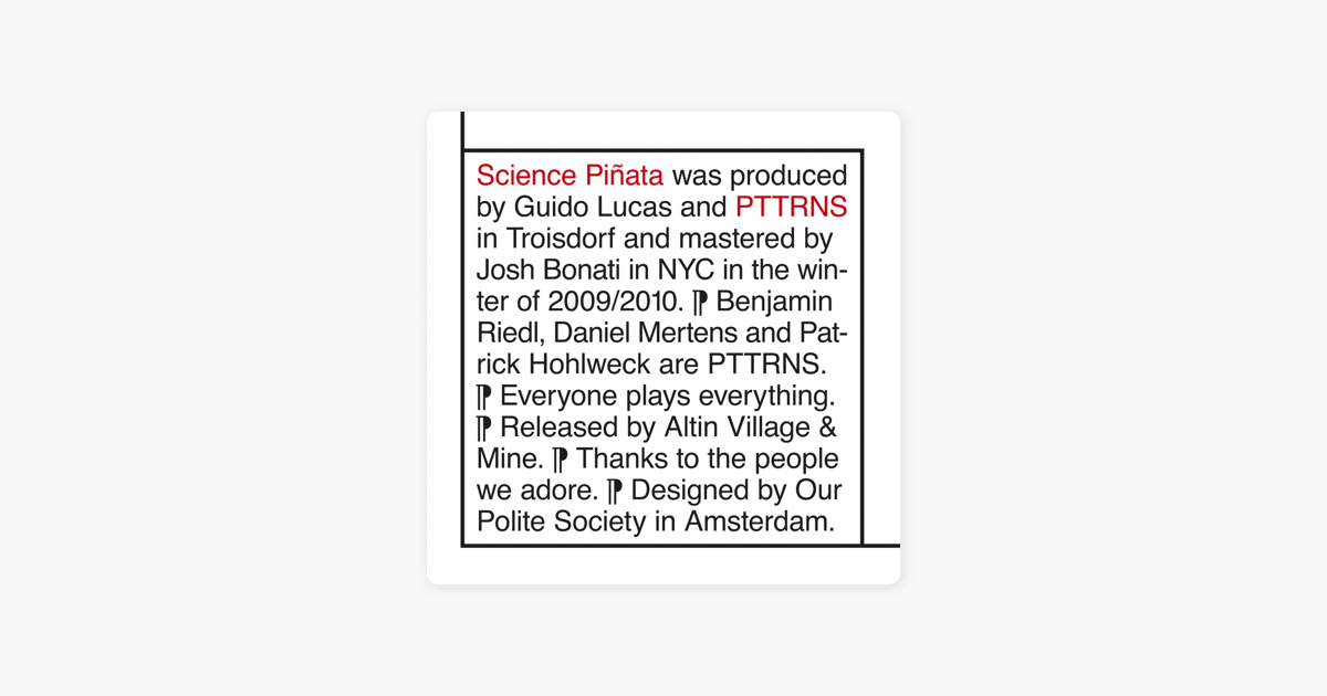 pttrns science pinata