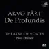 Arvo Pärt: De Profundis album cover