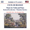 Burleigh: Music For Violin And Piano