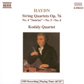 Haydn: String Quartets, Op. 76, Nos. 4-6 artwork