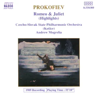 Prokofiev: Romeo & Juliet (Highlights) by Andrew Mogrelia & Czecho-Slovak State Philharmonic Orchestra album reviews, ratings, credits