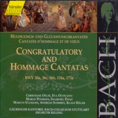 Bach: Congratulatory And Hommage Cantatas artwork