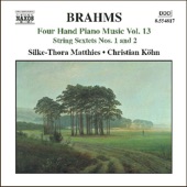 Brahms: Four Hand Piano Music, Vol. 13 artwork
