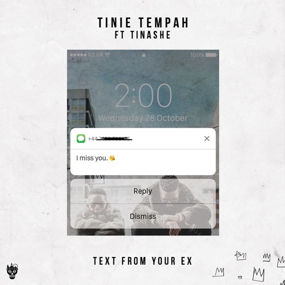 Cover artwork for Text from Your Ex (feat. Tinashe)