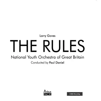 The Rules - EP by National Youth Orchestra Of Great Britain & Paul Daniel album reviews, ratings, credits