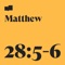 Matthew 28:5-6 (feat. Aaron Strumpel) - Verses lyrics