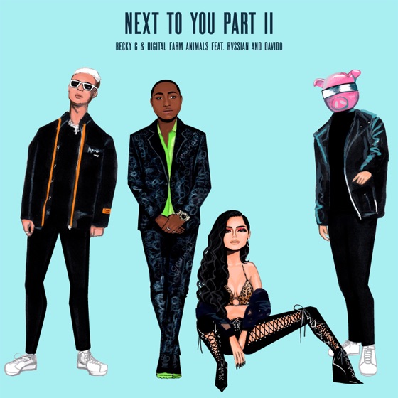 Cover artwork for Next To You Part II (feat. Rvssian & Davido)