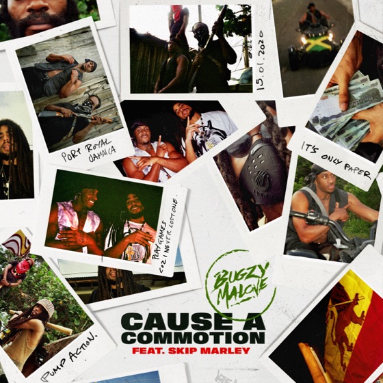 Cover artwork for Cause a Commotion (feat. Skip Marley)