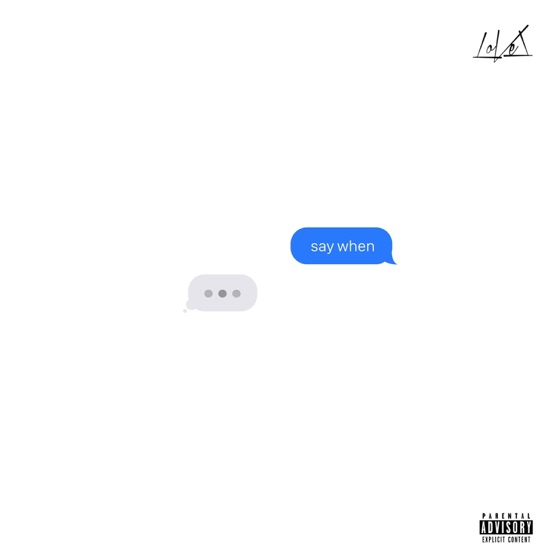 Cover artwork for Say When