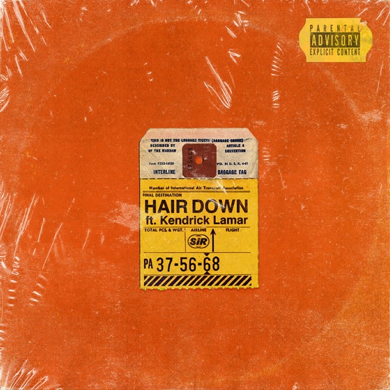 Cover artwork for Hair Down (feat. Kendrick Lamar)