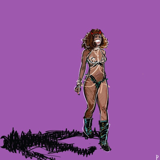 Cover artwork for Bad Gal Like RiRi (feat. Rizzla & Chillaa)