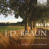 J. D. Braun: Sonatas for Traverso Flute & B.C. artwork