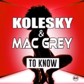 To Know (Disco House Extended) artwork