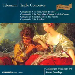 Telemann: Triple Concertos by Simon Standage, Collegium Musicum 90, Rachel Brown, Anthony Robson, Cherry Forbes, Richard Earle & Micaela Comberti album reviews, ratings, credits