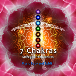 7 Chakras Solfeggio Frequencies - Music Body and Spirit Cover Art