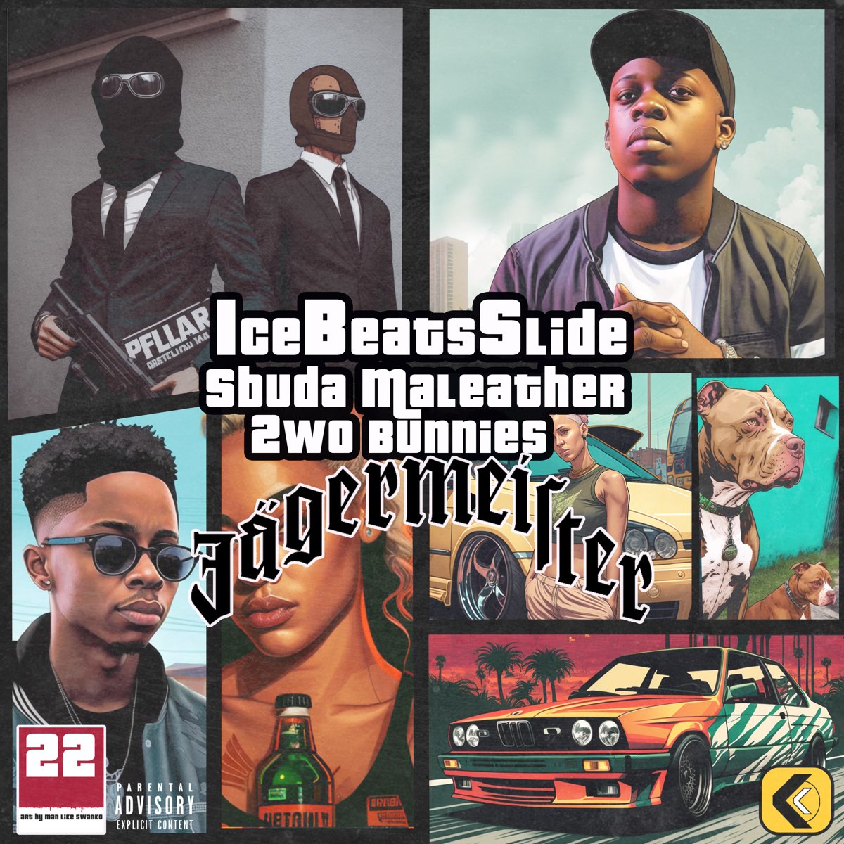 ‎Ice Beats Slide, Sbuda Maleather & 2woBunniesの「Jagermeister Single」を