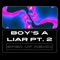 Boy's a Liar Pt. 2 (Sped up) [Remix] artwork