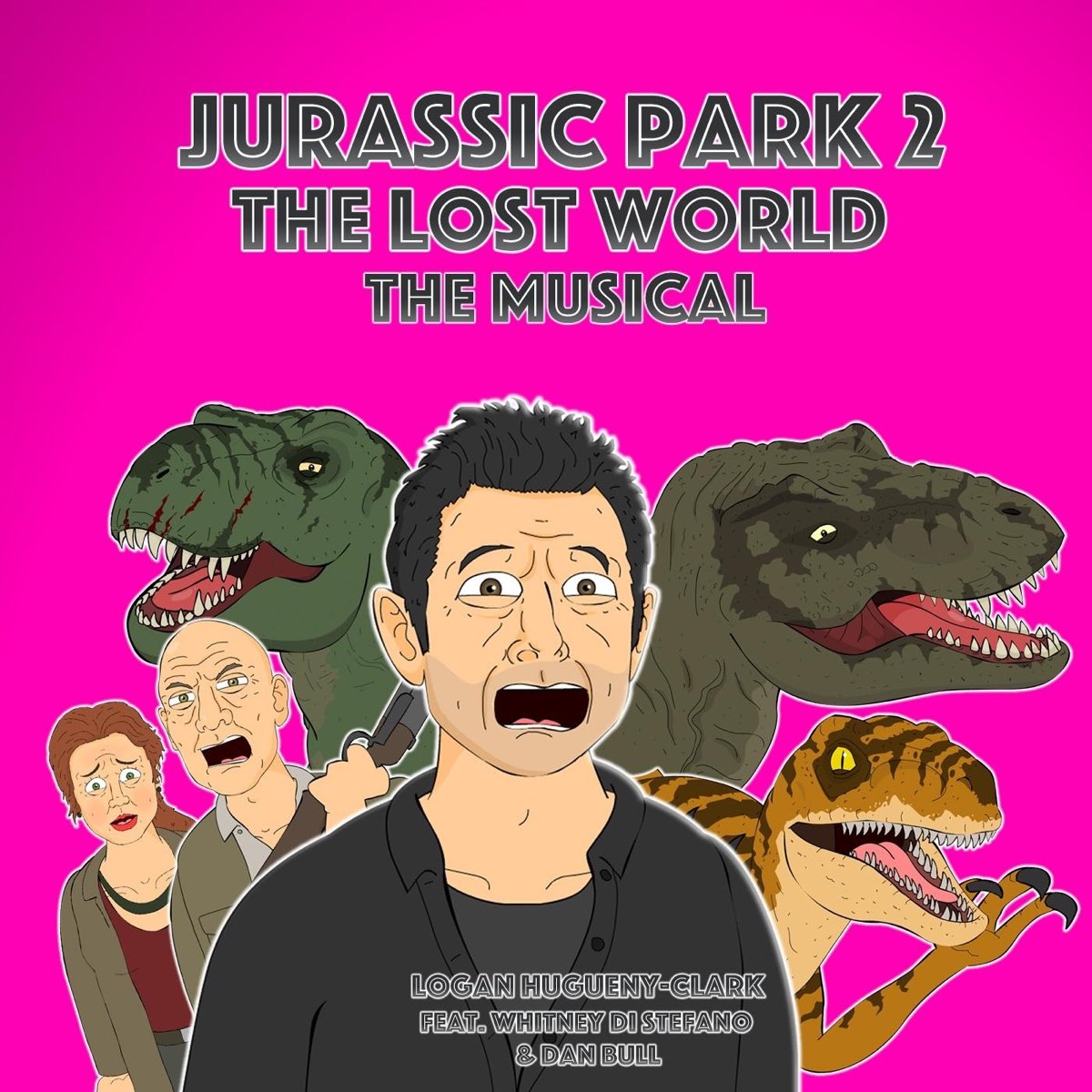 Жил динозавр песня. Jurassic Park 3: the Musical Logan Hugueny-Clark. Юрасик парк пародия. Песни про динозавров. Динозавр музыкальный.
