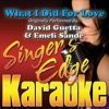 What I Did For Love (Originally Performed By David Guetta & Emeli Sande) [Karaoke Version] - Single