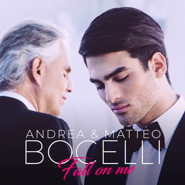 Andrea Bocelli & Céline Dion Fall on Me - Single Album Cover