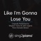 Like I'm Gonna Lose You (Originally Performed by Meghan Trainor & John Legend) [Piano Karaoke Version] artwork