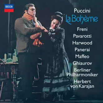 La bohème, Act II: Quando m'en vo' (Musetta's Waltz) by Elizabeth Harwood, Herbert von Karajan, Schonberger Sangerknaben, Chor der Deutschen Oper Berlin, Michel Sénéchal, Mirella Freni, Berlin Philharmonic, Luciano Pavarotti, Nicolai Ghiaurov, Rolando Panerai & Gianni Maffeo song reviws