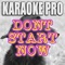 Don't Start Now (Originally Performed by Dua Lipa) [Karaoke Version] artwork