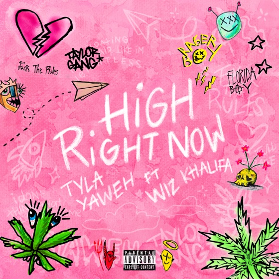 Cover artwork for High Right Now (feat. Wiz Khalifa)