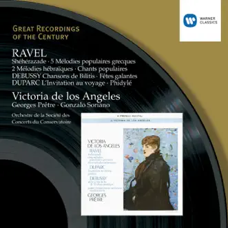 Ravel: Shéhérazade; 5 Mélodies Populaires Grecques by Georges Prêtre, Gonzalo Soriano, Orchestre de la Société des concerts du Conservatoire & Victoria de los Ángeles album reviews, ratings, credits