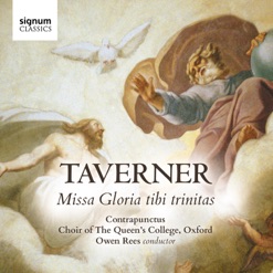 TAVERNER/MISSA GLORIA TIBI TRINITAS cover art
