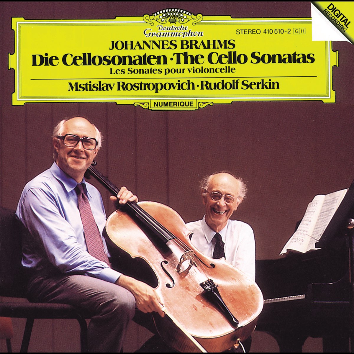 ‎Brahms: The Cello Sonatas By Mstislav Rostropovich & Rudolf Serkin On ...