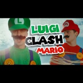 Luigi clash Mario artwork
