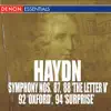 Haydn: Symphony Nos. 87, 88 "The Letter V", 92 "Oxford Symphony" & 94 "Surprise" album lyrics, reviews, download