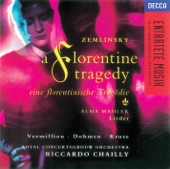 Zemlinsky: A Florentine Tragedy - Alma Mahler, Lieder artwork