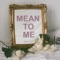 Mean To Me artwork