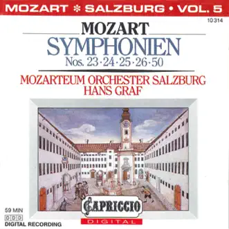 Mozart: Symphonien Nos. 23, 24, 25, 26, 50 by Salzburg Mozarteum Orchestra & Hans Graf album reviews, ratings, credits